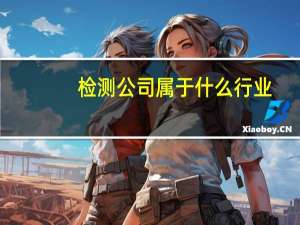 检测公司属于什么行业