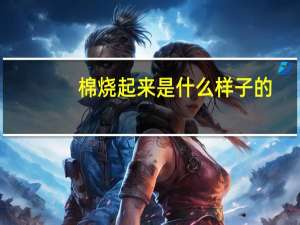 棉烧起来是什么样子的