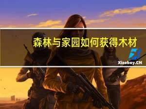 森林与家园如何获得木材