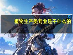 植物生产类专业是干什么的