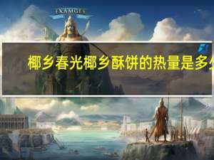 椰乡春光 椰乡酥饼的热量是多少