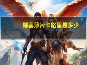 椰蓉薄片卡路里是多少