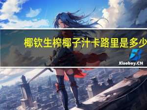 椰钦 生榨椰子汁卡路里是多少