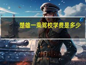 楚雄一乘驾校学费是多少