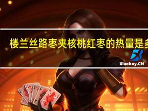 楼兰丝路 枣夹核桃红枣的热量是多少