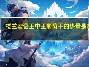 楼兰蜜语 王中王葡萄干的热量是多少