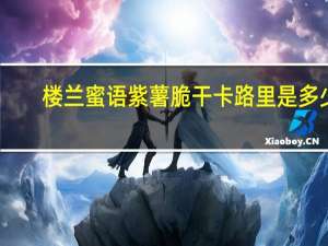 楼兰蜜语 紫薯脆干卡路里是多少