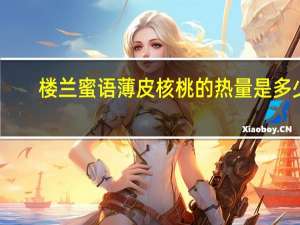 楼兰蜜语 薄皮核桃的热量是多少