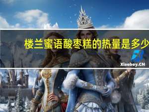 楼兰蜜语 酸枣糕的热量是多少