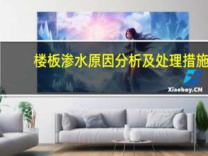楼板渗水原因分析及处理措施