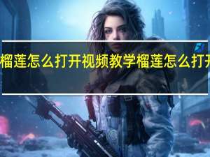 榴莲怎么打开视频教学 榴莲怎么打开视频