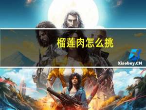 榴莲肉怎么挑