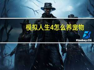 模拟人生4怎么养宠物