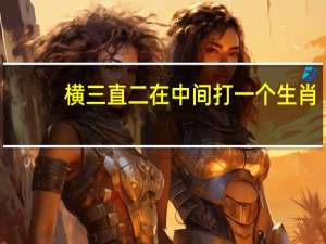 横三直二在中间打一个生肖（水滴石穿打一个生肖）