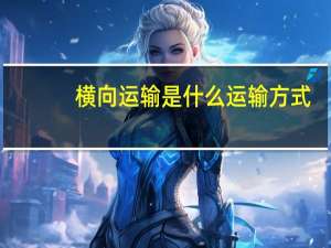 横向运输是什么运输方式