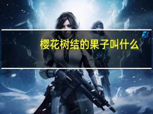 樱花树结的果子叫什么