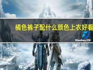 橘色裤子配什么颜色上衣好看