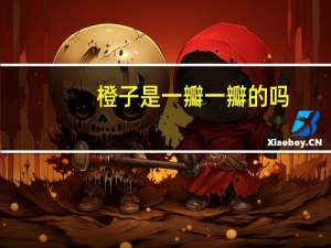 橙子是一瓣一瓣的吗