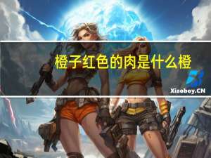 橙子红色的肉是什么橙