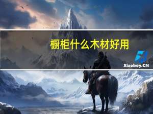 橱柜什么木材好用