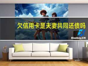 欠信用卡是夫妻共同还债吗