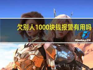 欠别人1000块钱报警有用吗