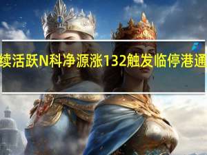 次新股板块持续活跃N科净源涨132%触发临停港通医疗、C盟固利拉升