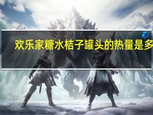 欢乐家 糖水桔子罐头的热量是多少