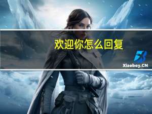 欢迎你怎么回复