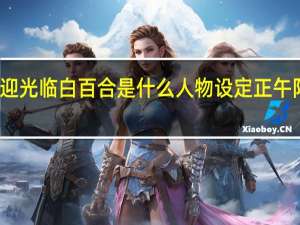 欢迎光临白百合是什么人物设定 正午阳光新作