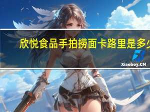 欣悦食品 手拍捞面卡路里是多少