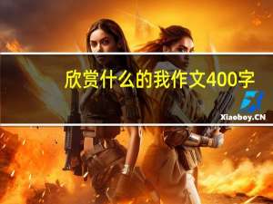 欣赏什么的我作文400字（什么的我作文400字）