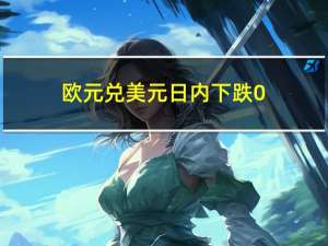 欧元兑美元日内下跌0.5%至1.0810