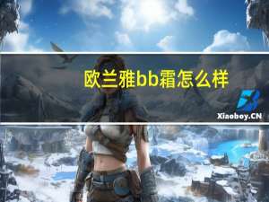 欧兰雅bb霜怎么样