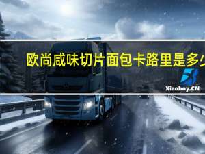 欧尚 咸味切片面包卡路里是多少
