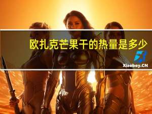 欧扎克 芒果干的热量是多少