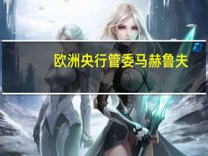 欧洲央行管委马赫鲁夫：不知道我们是否会回到低利率的世界有太多变数