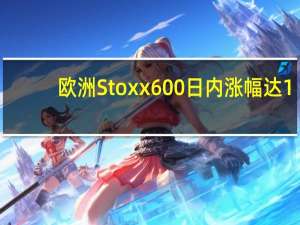 欧洲Stoxx600日内涨幅达1%