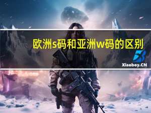 欧洲s码和亚洲w码的区别