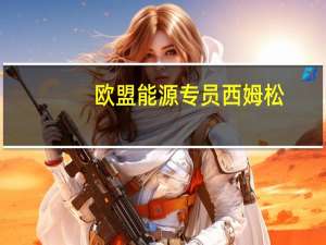 欧盟能源专员西姆松：在中国的会谈中讨论了能源安全、合作减少能源市场波动性以及可再生能源的部署