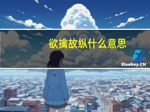 欲擒故纵什么意思（欲情故纵什么意思）