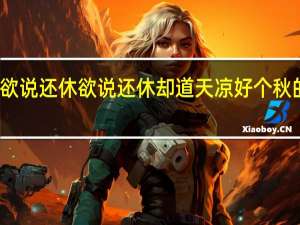 欲说还休欲说还休却道天凉好个秋的意思（天凉好个秋的意思）