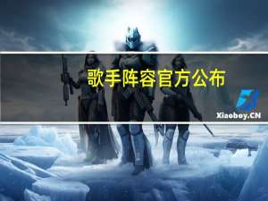 歌手阵容 官方公布（关于歌手阵容 官方公布的介绍）