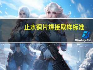 止水铜片焊接取样标准