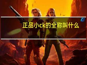 正品小ck的全称叫什么