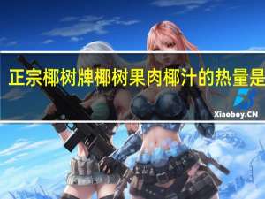 正宗椰树牌 椰树 果肉椰汁的热量是多少