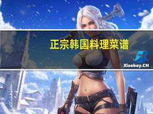 正宗韩国料理菜谱