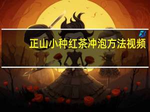 正山小种红茶冲泡方法视频（正山小种红茶冲泡方法）