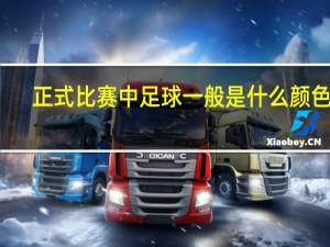 正式比赛中足球一般是什么颜色的