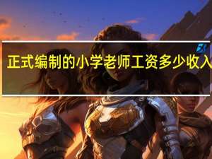正式编制的小学老师工资多少 收入高吗
